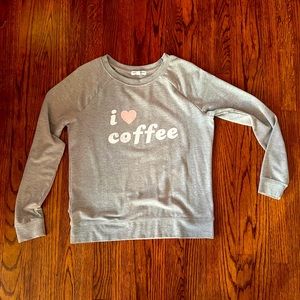 I ❤️ Coffee vintage style sweatshirt